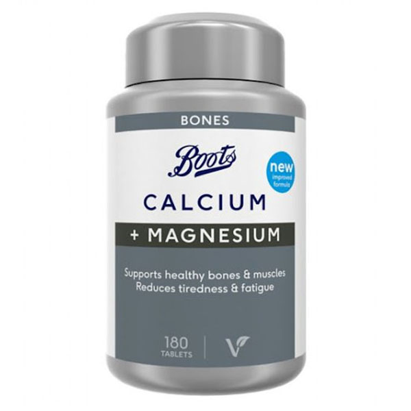 Boots Bones Calcium + Magnesium 180 Tablets