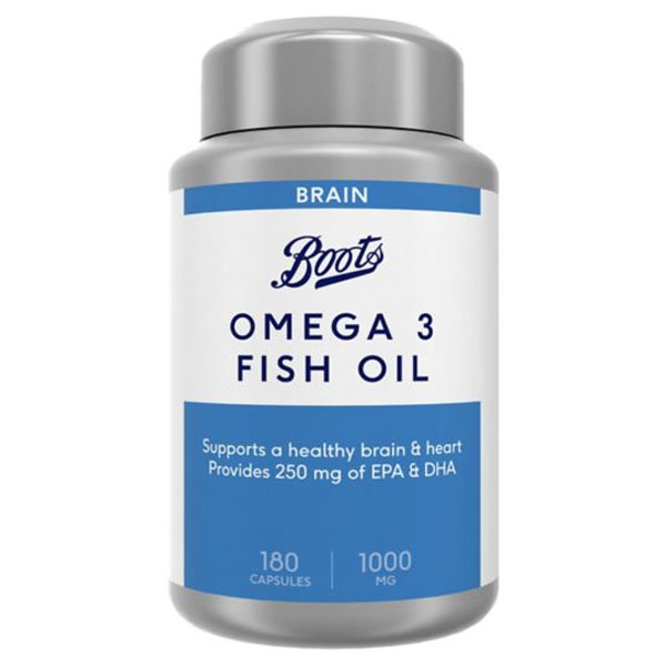 Boots Omega 3 Fish Oil 1000 mg 180 Capsules