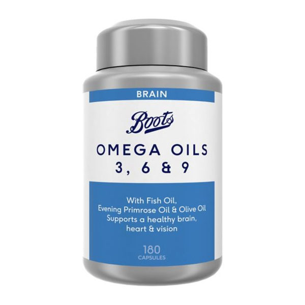 Boots Omega Oils 3, 6 & 9 For Brain 180 Capsules