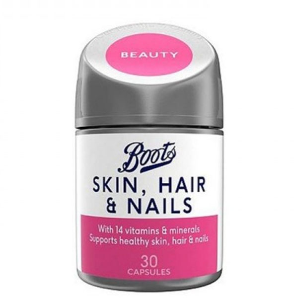Boots with 15 vitamins Skin, Hair & Nails 30 Capsules
