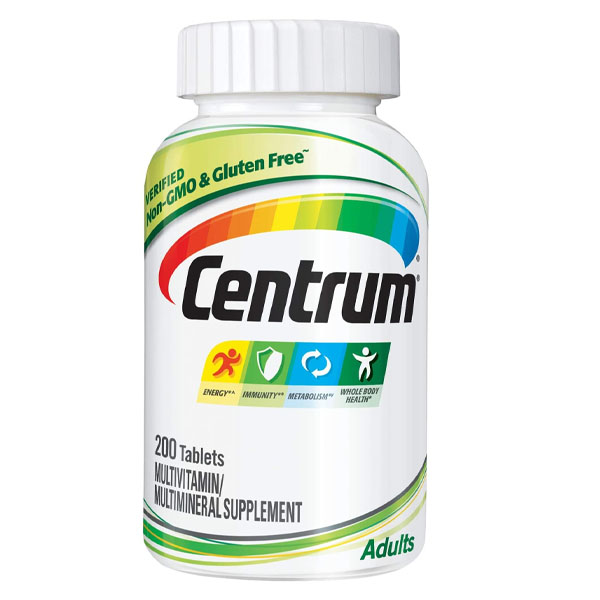 Centrum Adult Multivitamin/Multimineral Supplement with Antioxidants, Zinc and B Vitamins - 200 Tablets