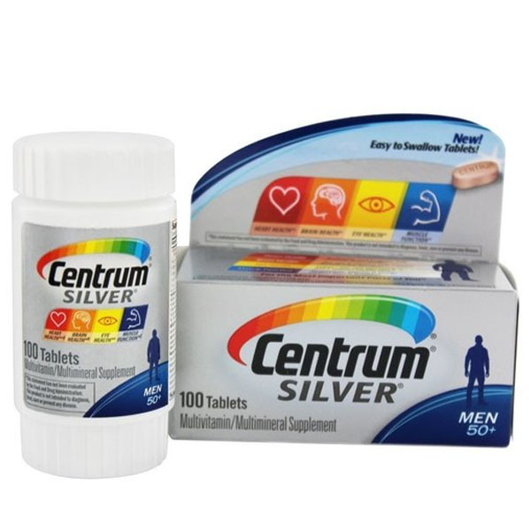Centrum Silver Men 50+Multivitamin/Multimineral 100 Tablets