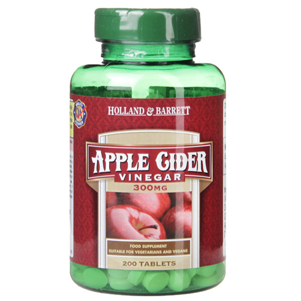 Holland & Barrett Apple Cider Vinegar 300 mg 200 Tablets