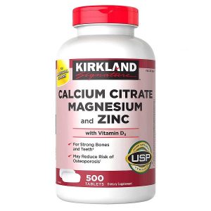 KIRKLAND Calcium Citrate with Magnesium and Zinc 500mg Vit D3 500 Tablets