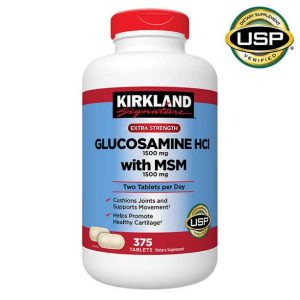 Kirkland Glucosamine with MSM Supports Healthy Joints and Cartilage 375 Tablets