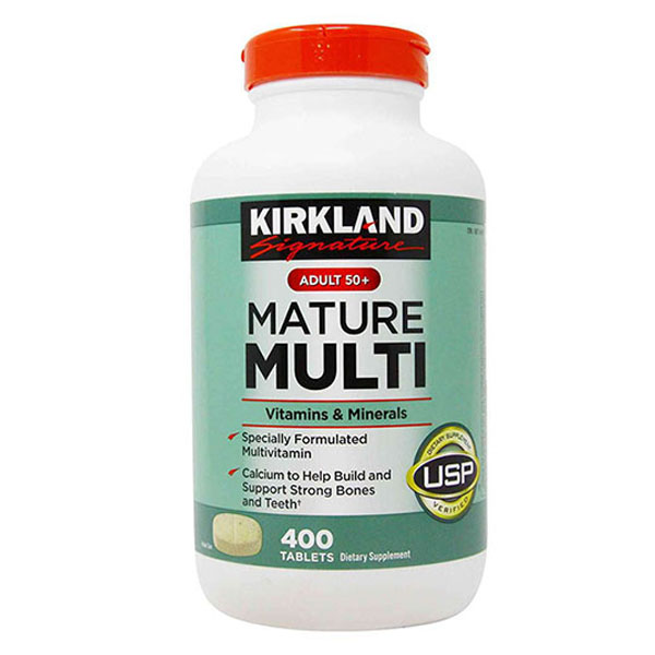 Kirkland Signature Adult 50+ Mature Multi Vitamins & Minerals 400 Tablets