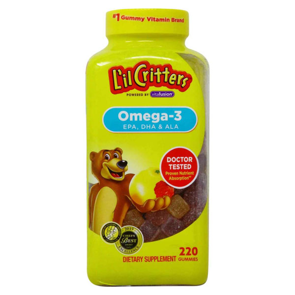Lil Critters Omega-3 - 220 Gummies Vitamins