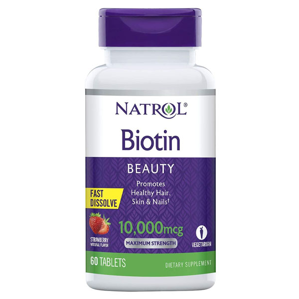 Natrol Biotin Fast Dissolve 10,000mcg 60 Tablets