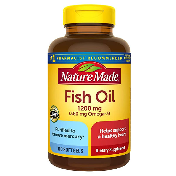 Nature Made Fish Oil Omega-3 1200mg 100 Softgels