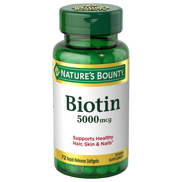 Nature’s Bounty Biotin 5000 mcg 72 Softgels