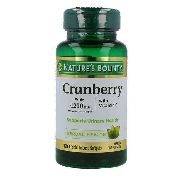 Nature’s Bounty Cranberry Pills 4200mg 120 Softgels