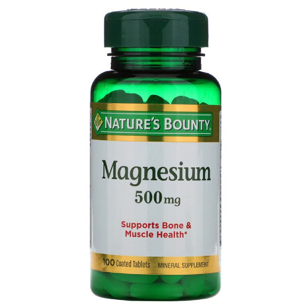 Nature's Bounty Magnesium 500 Mg 100 Tablets