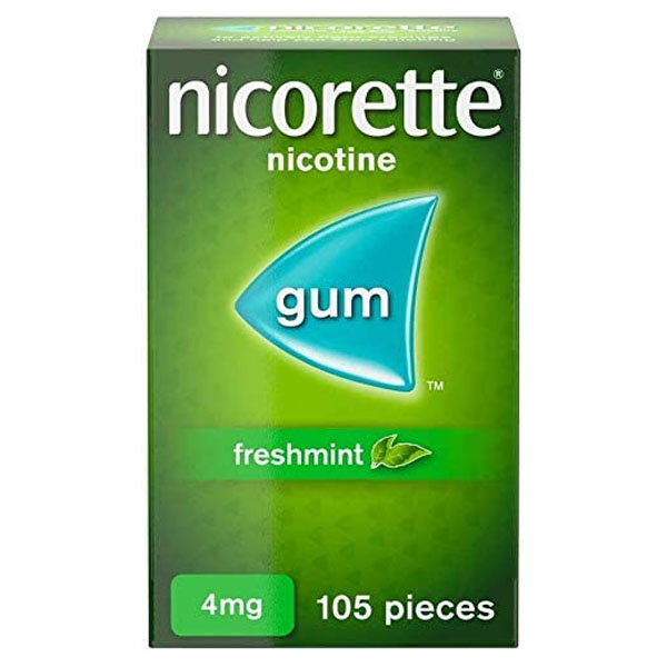 Nicorette Freshmint Chewing Gum, 4 mg, 105 Pieces (Stop Smoking Help)