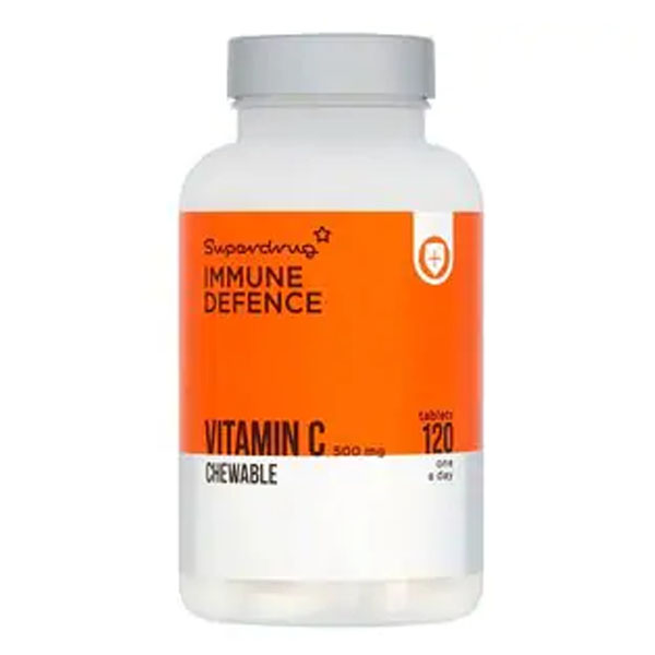Superdrug Vitamin C 500mg Chewable Tablets X 120