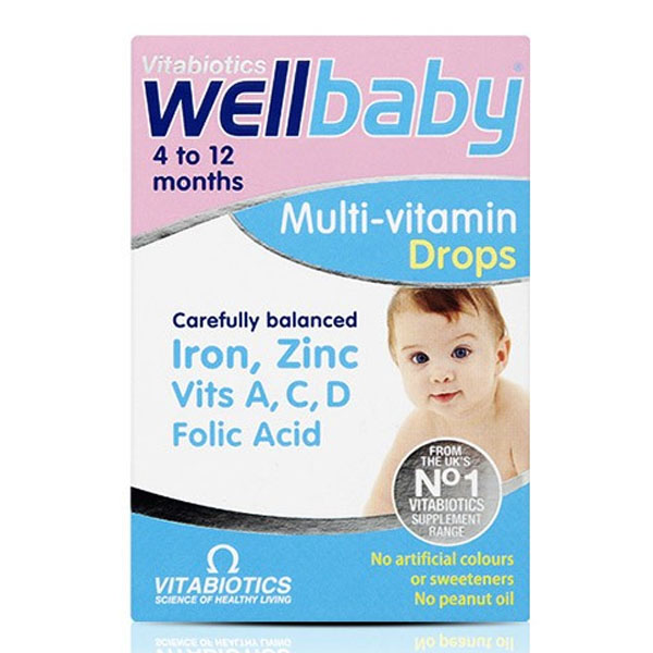 Vitabiotics Wellbaby 4 to 12 Months Multi-Vitamin Drops 30ml