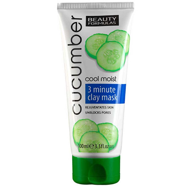Beauty Formulas Cucumber 3 minute clay Mask 100ml