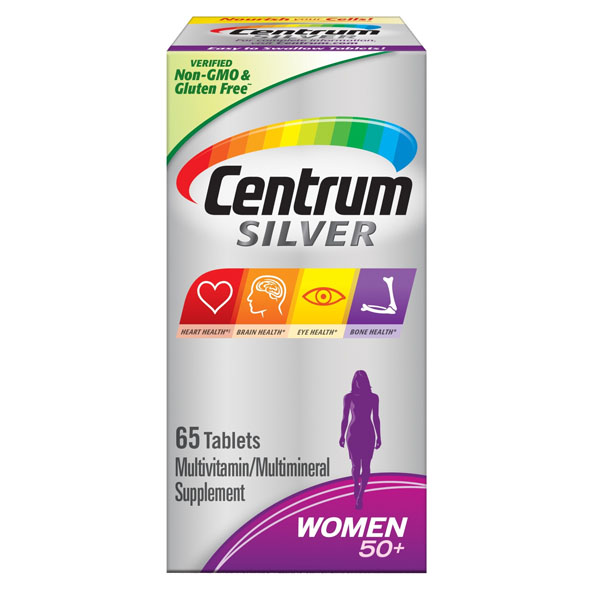 Centrum Silver Women 50+ Multivitamin, Vitamin D3, 65 Tablets USA