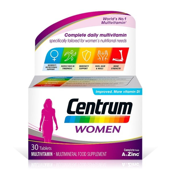 Centrum Women Multivitamins and Minerals 30 Tablets