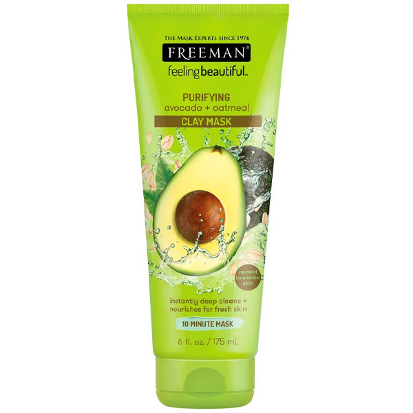 Freeman Feeling Beautiful Clay Face Mask Purifying Avocado + Oatmeal 175ml