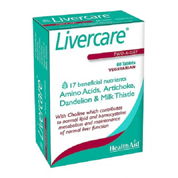 HealthAid Livercare for Detoxing of Liver Vegetarian 60 Tablets