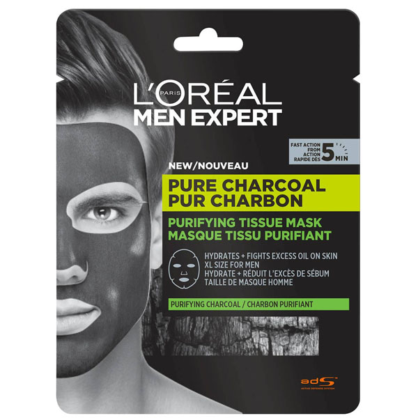 LOreal Paris Men Expert Pure Charcoal Purifying Tissue Mask 30g