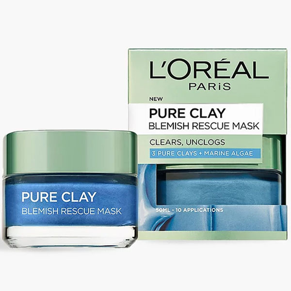 L'Oreal Pure Clay Blemish Rescue Mask 50ml