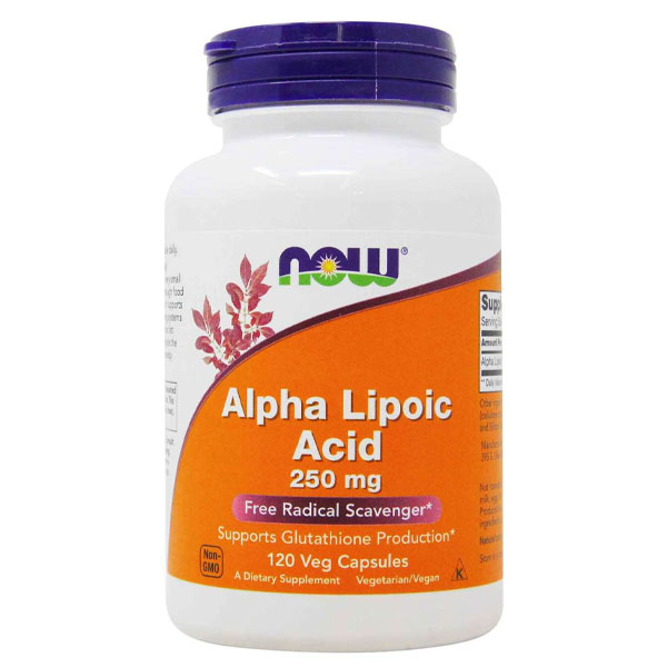 Now Alpha Lipoic Acid 250mg Veg 120 Capsules