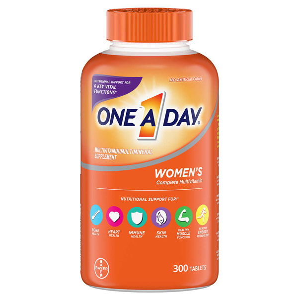 One-A-Day 50+ Women’s Healthy Advantage Multivitamin – 300 Tablets