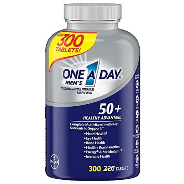 One A Day Men’s 50+ Healthy Advantage Multivitamin Supplement 300 Tablets
