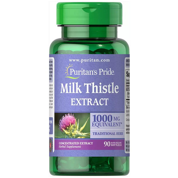 Puritan’s Pride Milk Thistle Extract 1000mg 90 Softgels