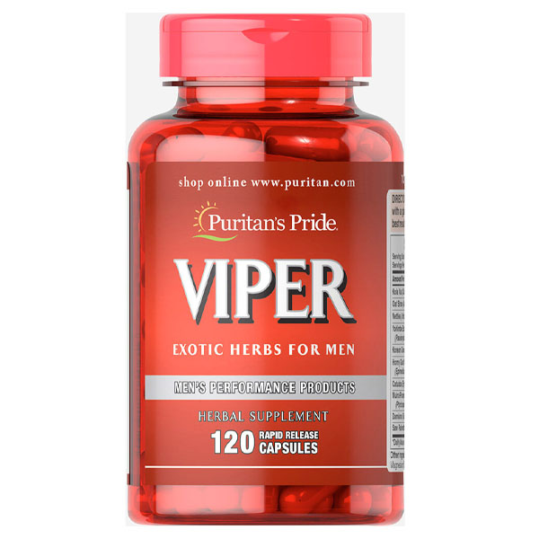 Puritan`s Pride Viper Men's Peformance Product 120 Rapid Release Capsules