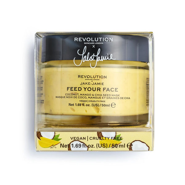 Revolution Skincare X Jake - Jamie Coconut, Mango & Chia Seed Radiant Glow Face Mask 50ml