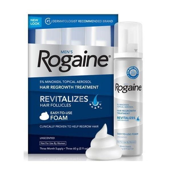 Rogaine Foam Minoxidil 5%(Three Month Supplement)