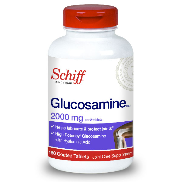Schiff Glucosamine + Hyaluronic Acid Tablets 2000 Mg 150 Tablet