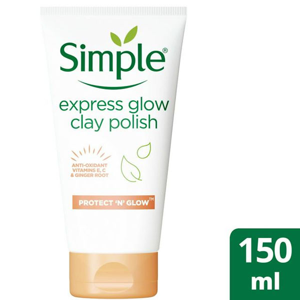Simple Protect ‘N’ Glow Express Glow Clay Polish 150ml