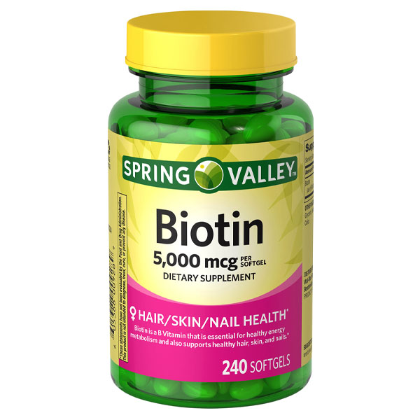 Spring Valley Biotin Softgels 5000mcg 240 Softgels