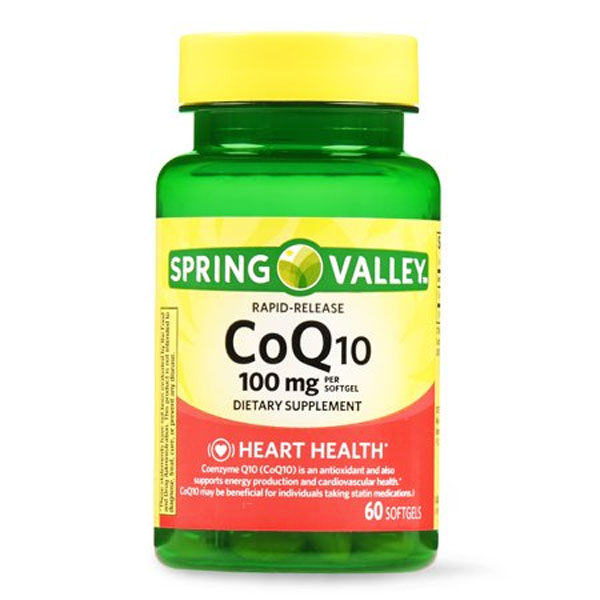Spring Valley CoQ10 Rapid Release 100mg 60 Softgels