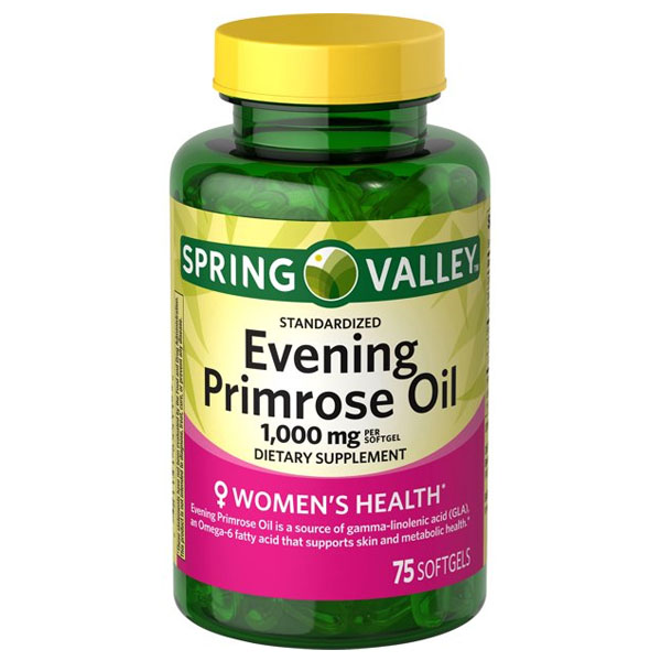 Spring Valley Women’s Health Evening Primrose Oil 1000mg 75 Softgels