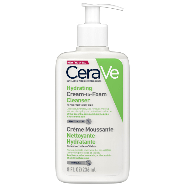 CeraVe Cream to Foam Cleanser For Normal to Dry Skin 236ml