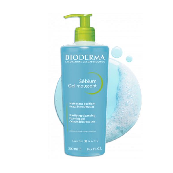 Bioderma - Sébium Foaming Gel - Face and Body Cleanser 500ml