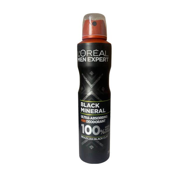 L'Oreal Men Expert Black Mineral Deodorant 250ml