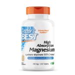 Doctor's Best High Absorption Magnesium supports bone density, helps maintain a normal, regular heartbeat and supports overall cardiovascular health Made with TRAACS, a patented, form of bioavailable magnesium that is chelated to optimize bioavailability