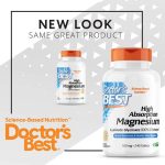 Doctor's Best High Absorption Magnesium supports bone density, helps maintain a normal, regular heartbeat and supports overall cardiovascular health Made with TRAACS, a patented, form of bioavailable magnesium that is chelated to optimize bioavailability