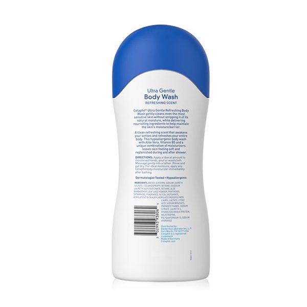 Cetaphil Ultra Gentle Refreshing Body Wash For Sensitive & Dry Skin – 500ml