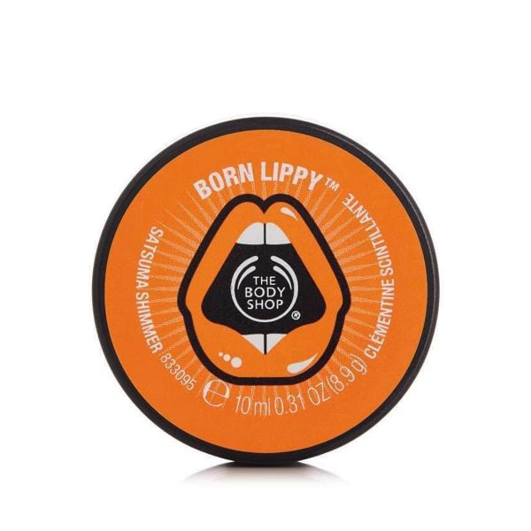 The Body Shop Born Lippy Pot Lip Balm – Satsuma Shimmer (10ml)