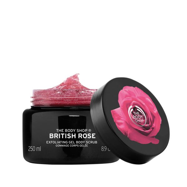 The Body Shop British Rose Exfoliating Gel Body Scrub – 250ml