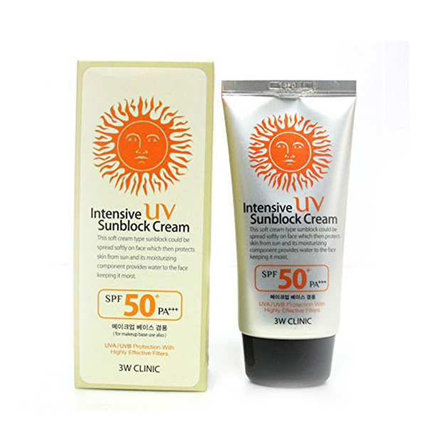 3W Clinic Intensive UV Sunblock Cream SPF50+ Pa+++ (70ml)