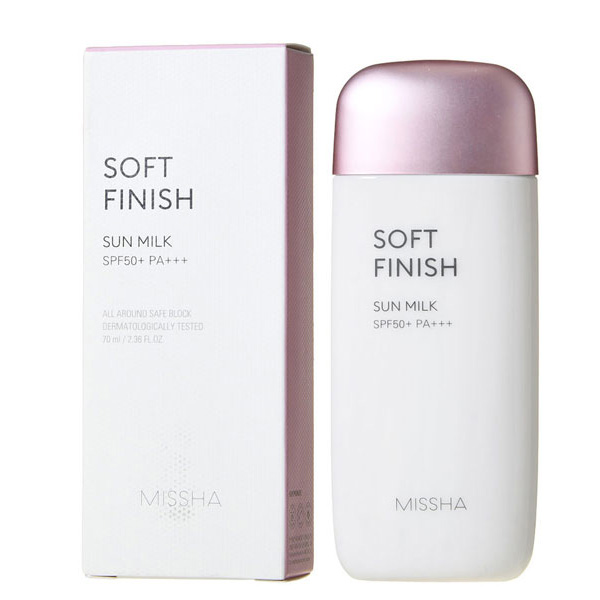 Missha – All Around Safe Block Soft Finish Sun Milk SPF50+/PA+++ (70ml)