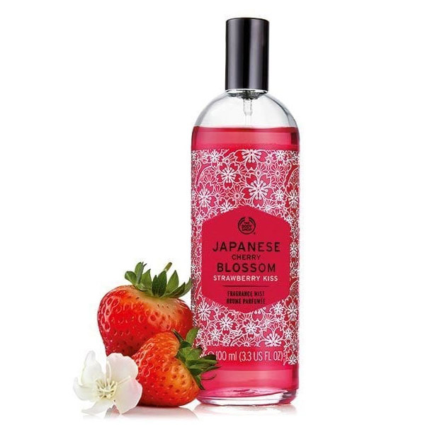 The Body Shop Japanese Cherry Blossom Strawberry Kiss Fragrance Mist – 100ml