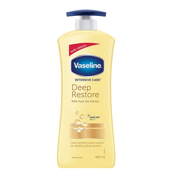 Vaseline Intensive Care Deep Restore with pure Oat extract Body Lotion, 400ml